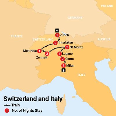 15 Day Switzerland Italy By Rail Inspiring Vacations