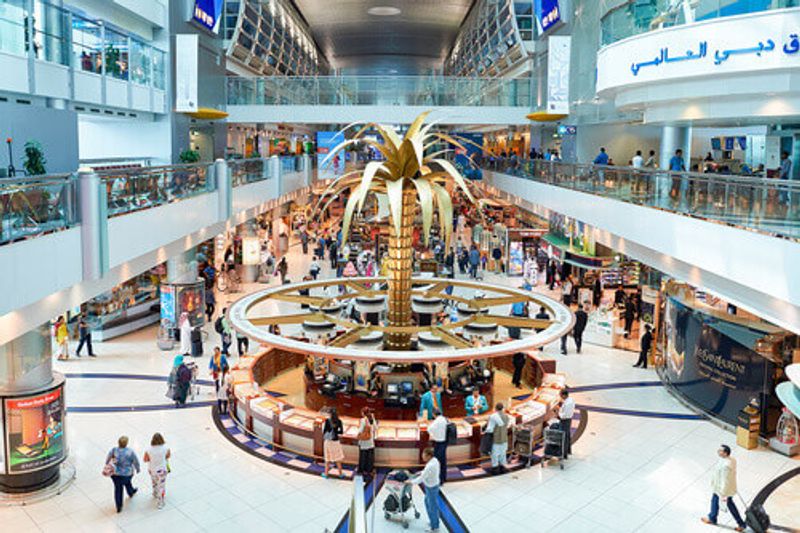 Interior of the Dubai International Airport.