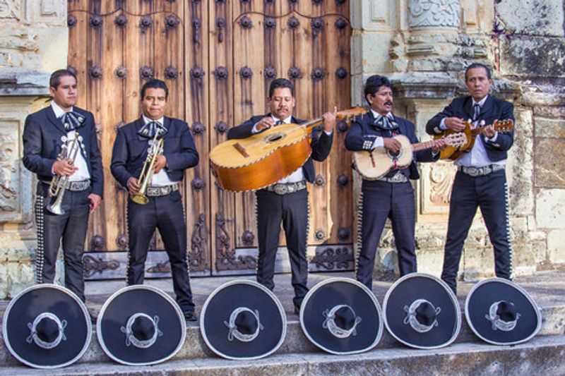 A traditional Mariachi Band.