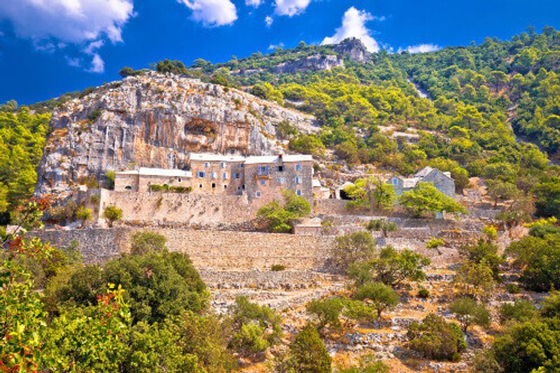 The Pustinja Blaca Hermitage in the Island of Brac.