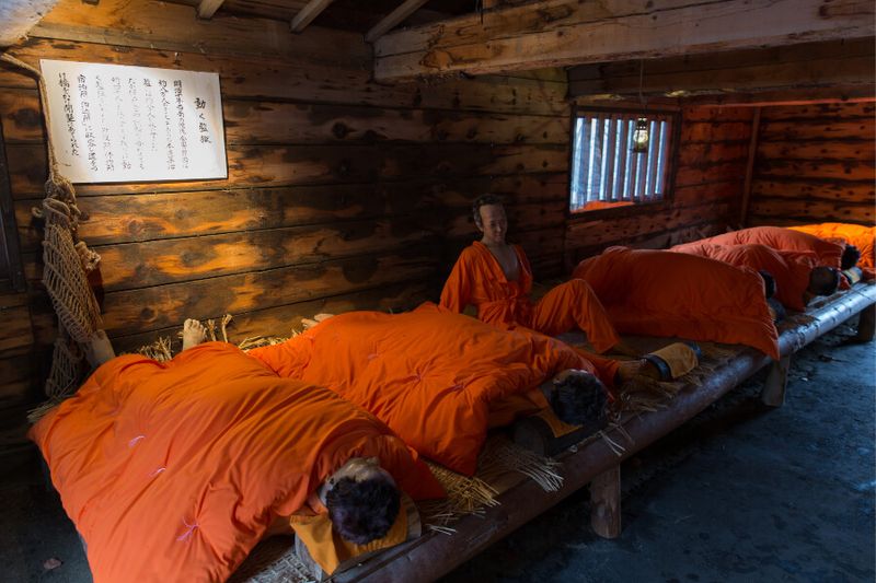 Wax statues in the historic Abashari Prison Museum