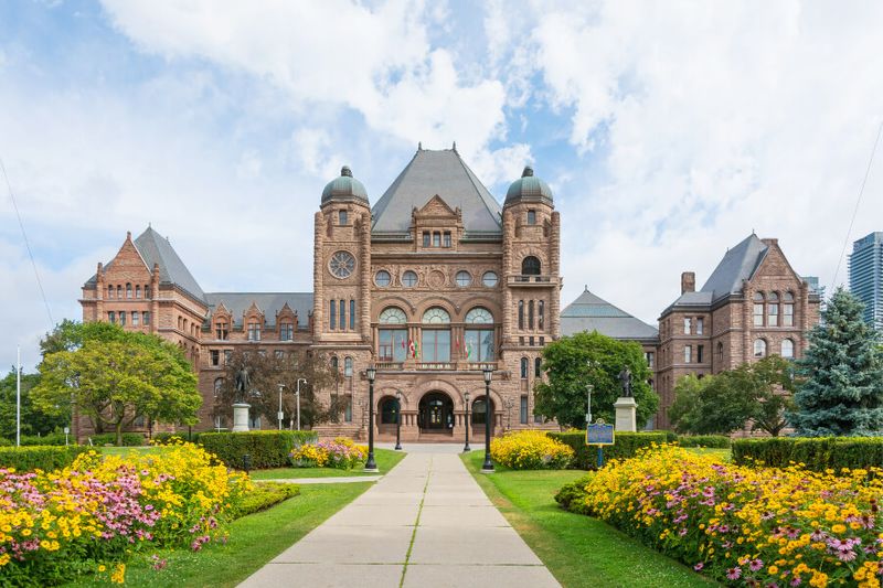 The Legislative Assembly of Ontario during a sunny day