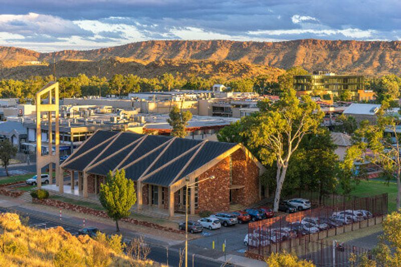 The town of Alice Springs in the Northern Territory.