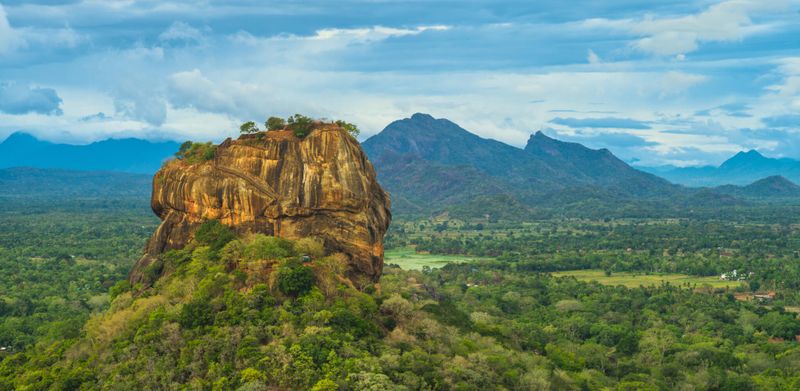 Sigiriya Rock Fortress, also known as Lion Rock