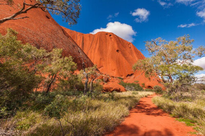 The Uluru Base Walk that runs around the entire base of the rock.