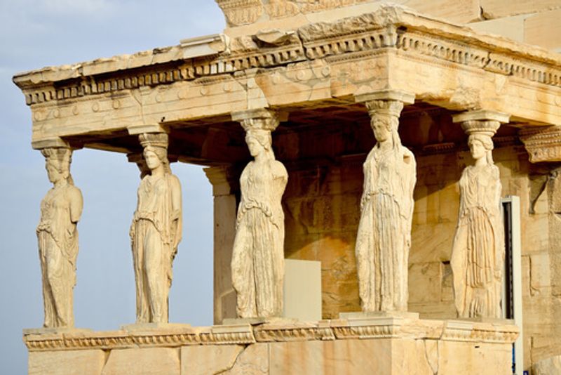 The statues of the Erechtheion.