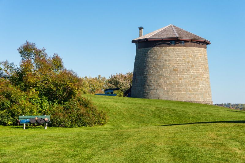 The Martello Tower in the Plains of Abraham.