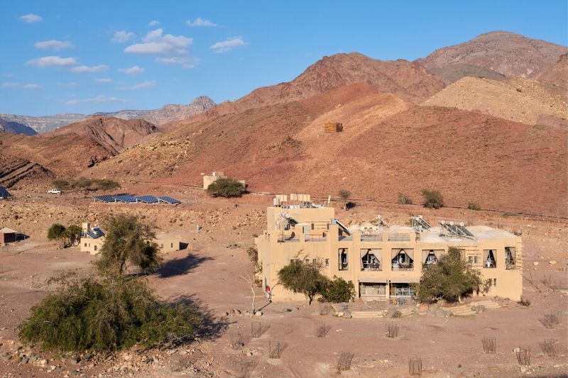 The eco friendly and sustainable Feynan Ecolodge a hotel located in the Dana Biosphere Reserve.