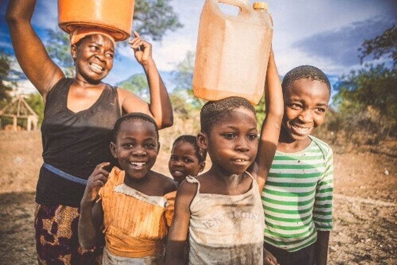 Friendly Zimbabweans smiling in the Matabeleland North Province.