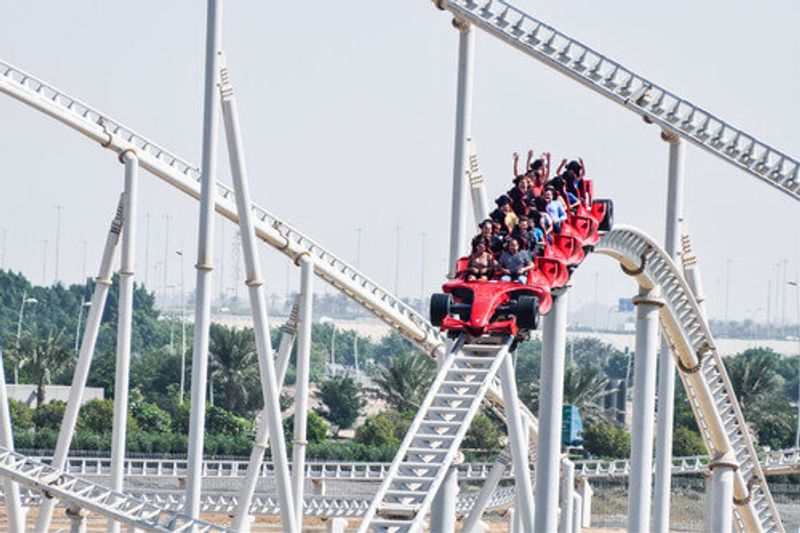 Formula Rossa is the fastest roller coaster in the world, located at the Ferrari World Amusement Park, Yas Island.