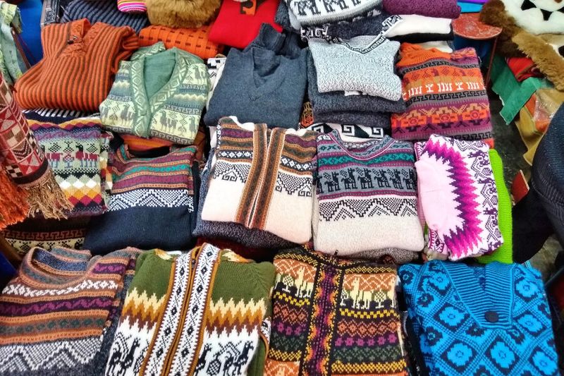 Inca style sweater and clothes