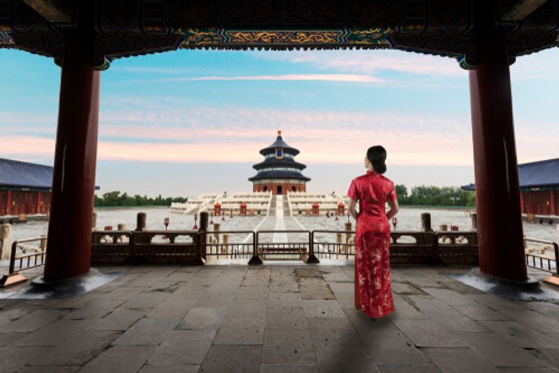 The historic Temple of Heaven.