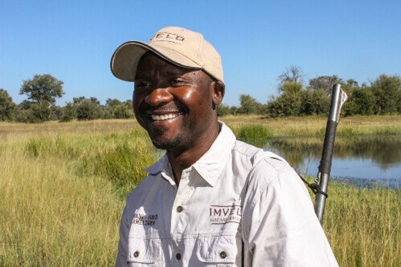 Sibs Sibanda, the Head Pro Guide, at Imvelo Safari Lodges in Hwange National Park.