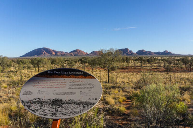 Kata Tjuta, the huge ancient rocks in the Uluru Kata Tjuta National.