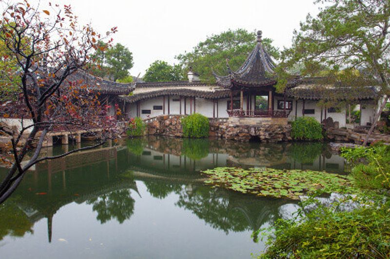 The lush garden known as Wangshi, Master of the Nets.