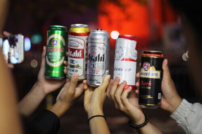 China is known for its excellent selection of locally-made beer, and of course, international beer is widely available.