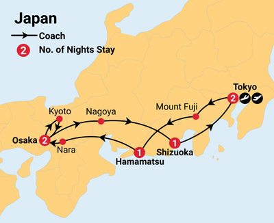 8 day tour of japan