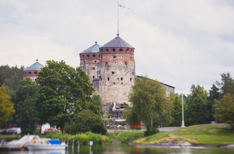 The historic St. Olafs Castle in Savonlinna, Finland.