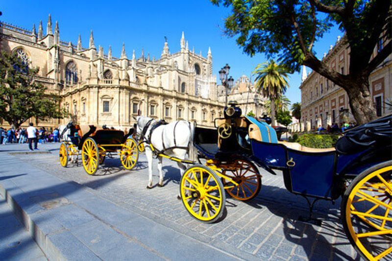 The Cathedral of Saint Mary of the Sea in Seville.