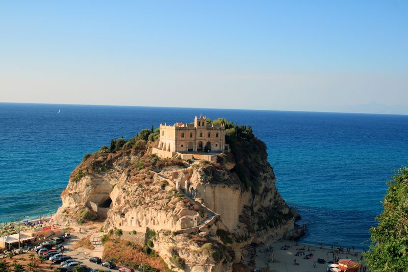 The hilltop sanctuary of Santa Maria Dell’isola overlooks the Tyrrhenian Sea from its stunning perch in Tropea