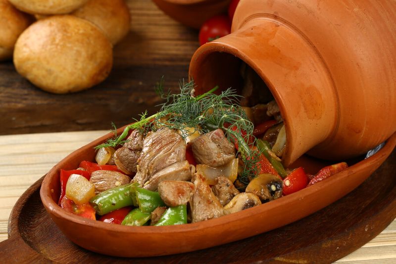 Traditional Turkish Testi Kebab or kebab cooked in a pot is a local dish tourists should try.
