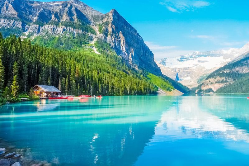 Visitors to Lake Louise in Banff National Park can enjoy views of Calgary's finest landscapes.