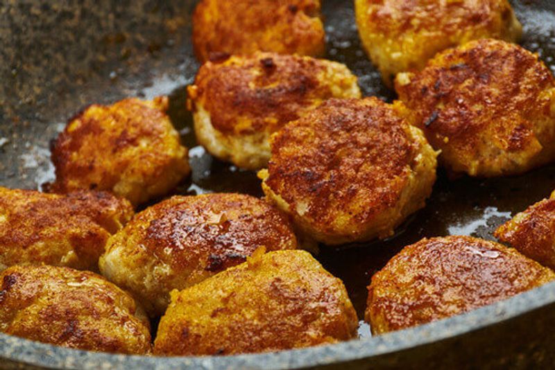 Tunde ke kabab, a Buffalo meat galouti kebab is an Awadhi cuisine in Lucknow, Uttar Pradesh, India.