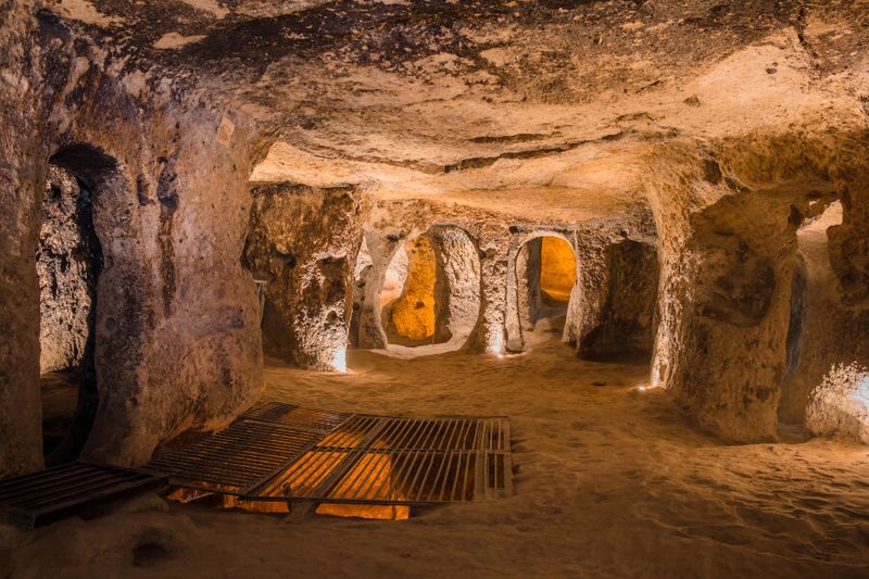 The ancient multi-level underground cave city of Kaymakli is an unmissable historical site.