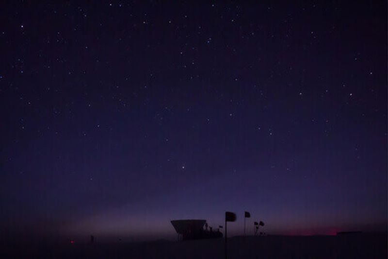 South Pole Telescope in Amundsen–Scott South Pole Station, Antarctica.