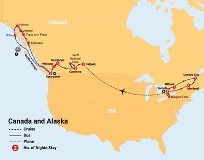 23 Day Eastern Canada The Rockies Alaska Inspiring Vacations