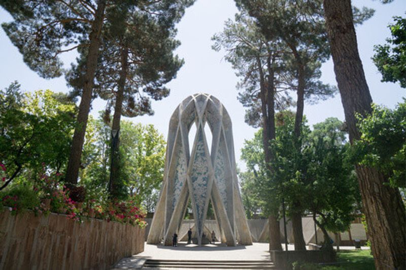 The stunning tomb of Omar Khayyam in Nishapur, Iran.