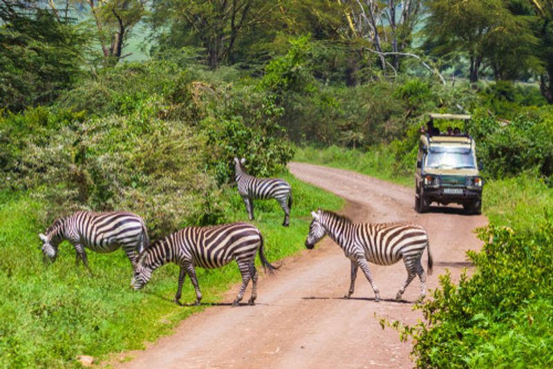 The picturesque landscapes of Arusha National Park.