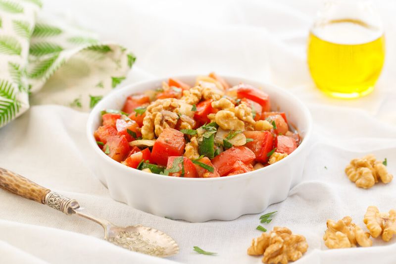 Patlıcan Salatasi or Turkish dip or salad is a much loved local delicacy.