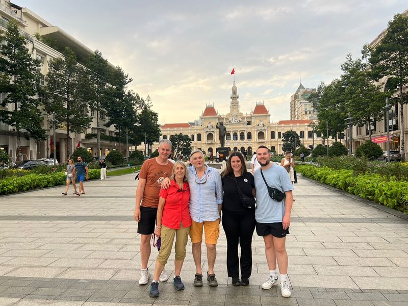 Travellers visiting Ho Chi Minh’s house in Hanoi, exploring the city’s key historic sites and cultural landmarks
