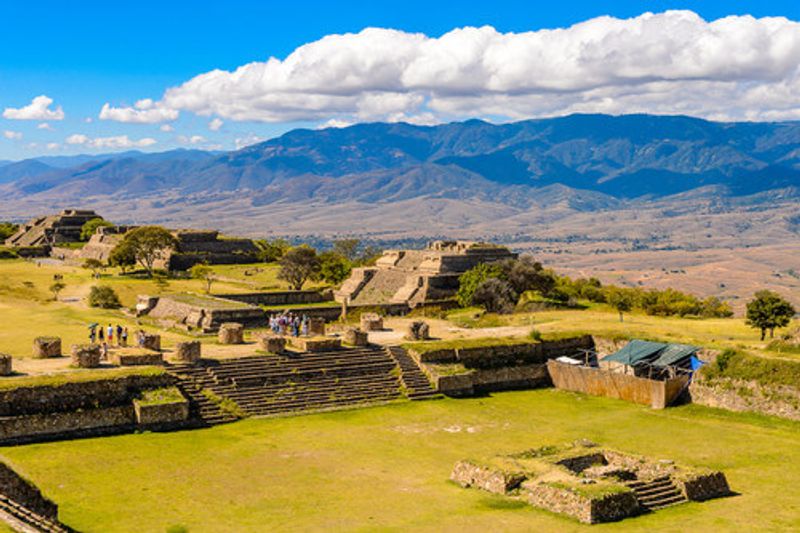 The ruins of Monte Alban in Oaxaca.