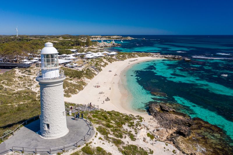 Pinky Beach And Bathurst Lighthouse. Credit: Tourism Western Australia