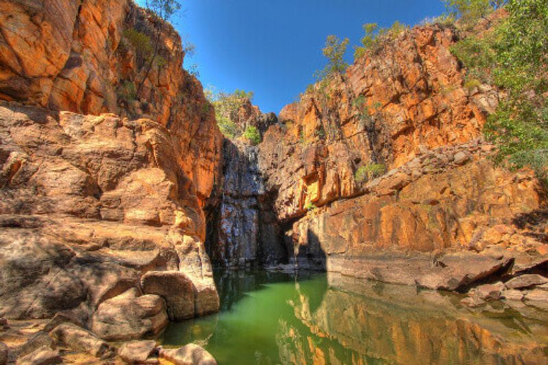 Katherine Gorge in the Nitmiluk National Park in Katherine, Northern Territory.