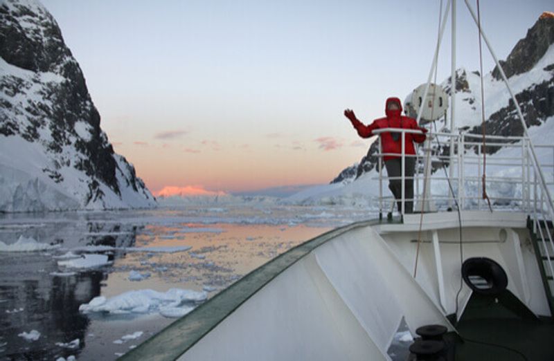 The sun still shines at midnight in Antarctica.