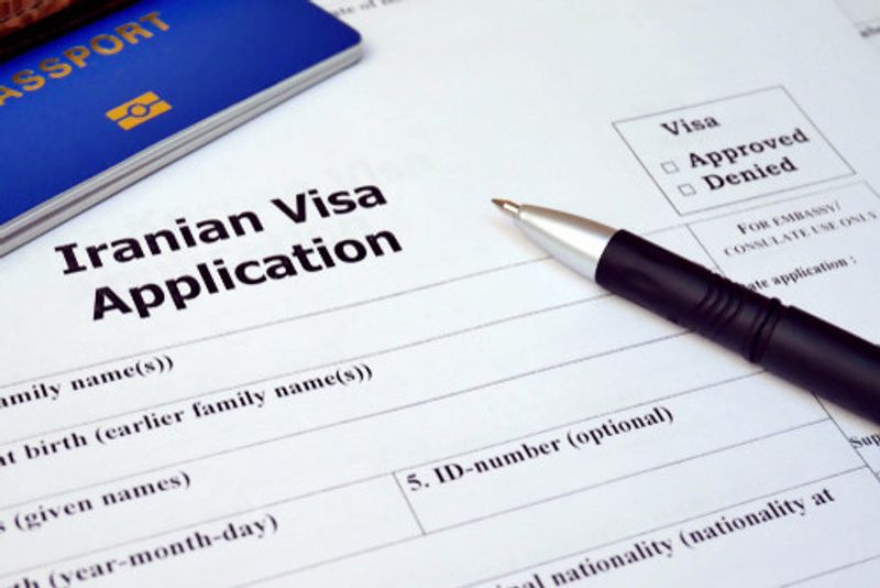 Generic Iranian Visa application form.
