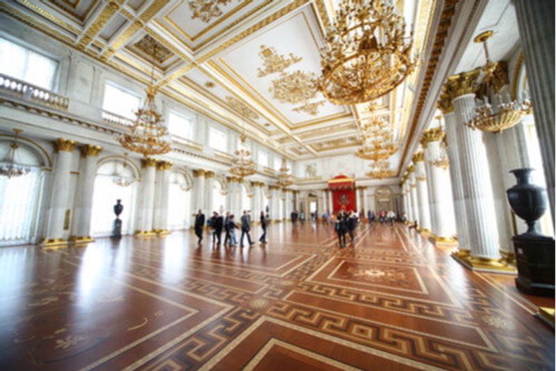 The St. George Great Throne Hall in the State Hermitage Museum.