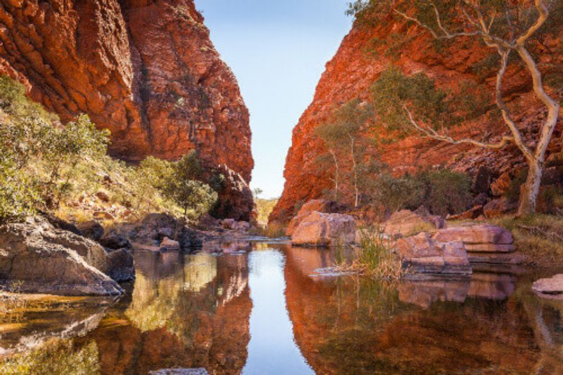 The Simpson Gap, located west of Alice Springs in the Northern Territory.