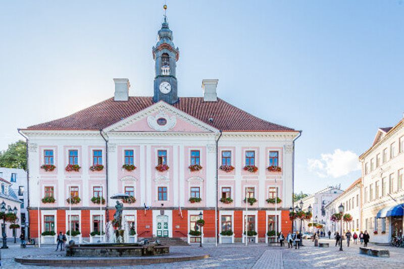 Town Hall in the historical centre of Tartu.