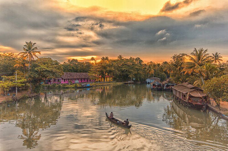 Back waters in Kerala, India.