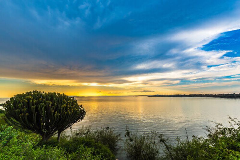 Beautiful Lake Victoria with vibrant colours.