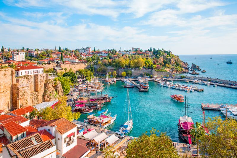 The Roman Harbour Port in the old town of Kaleici.