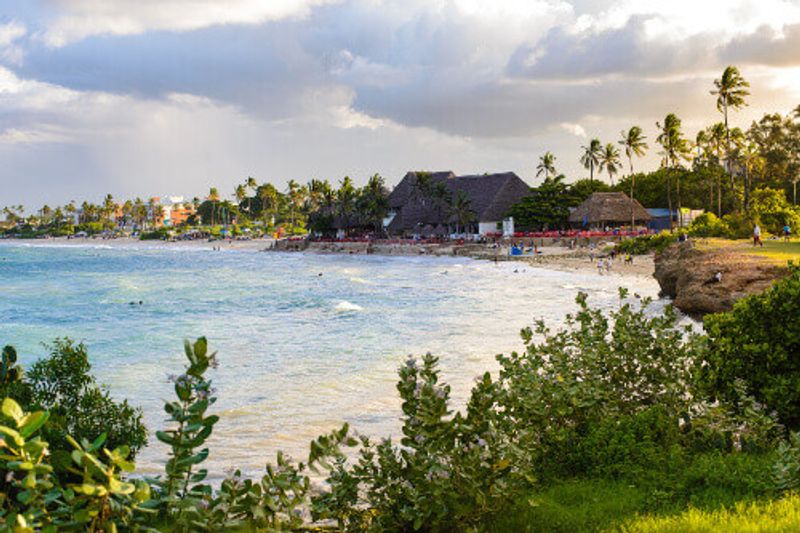 A beautiful sunset in Dar es Salaam Beach.