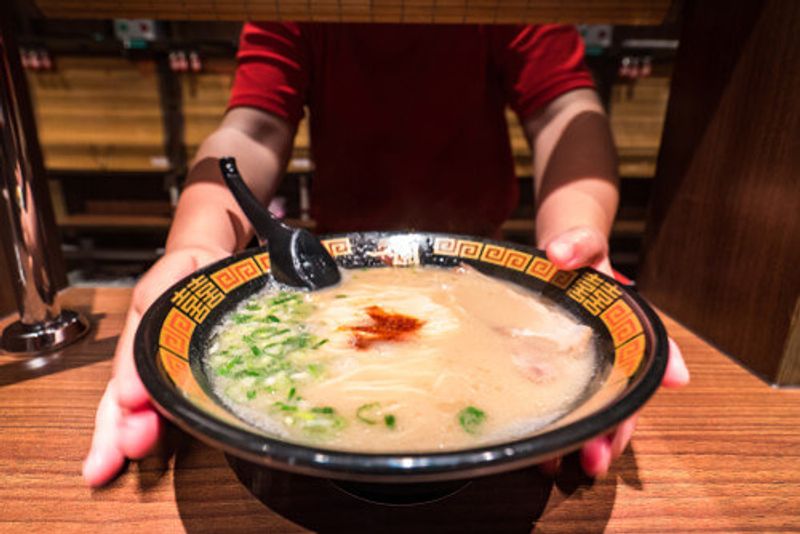 A delicious bowl of Ramen in Ichiran.