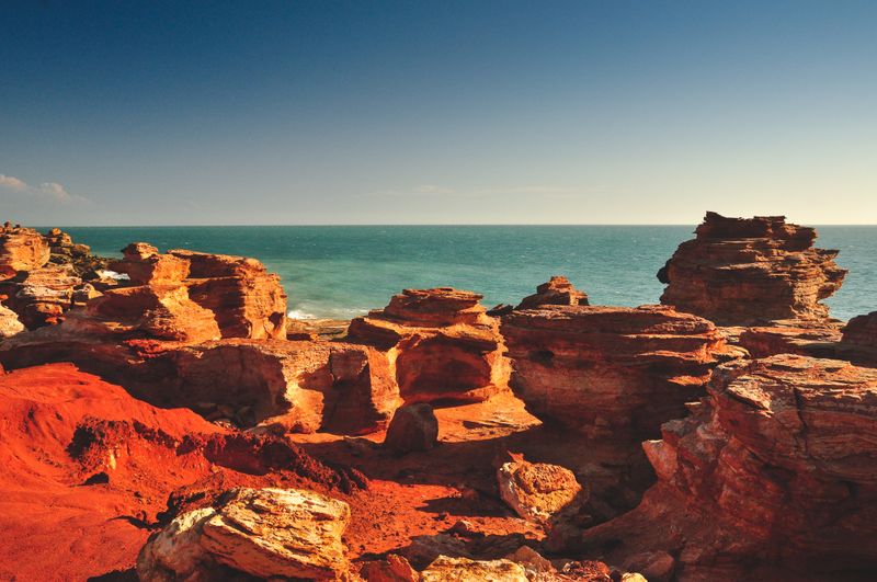 Dinosaurs roamed here at Gantheaume Point, over 130 million years ago.