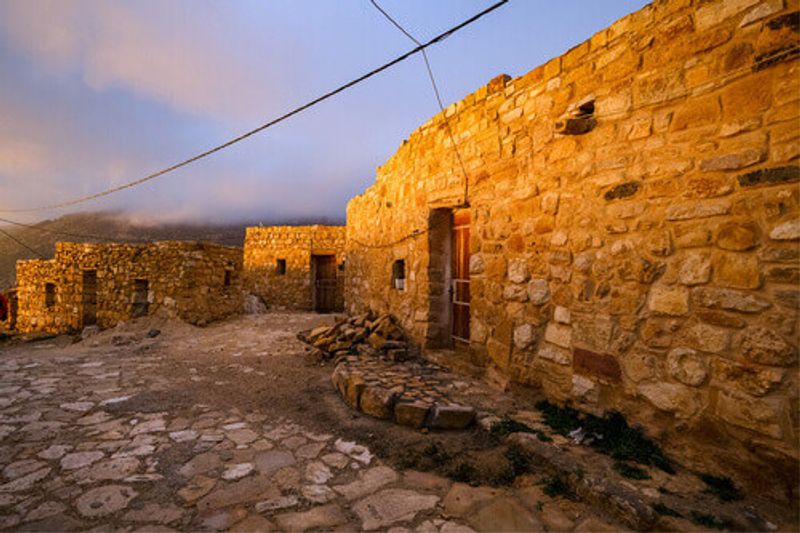 The renewed stone village of Dana.