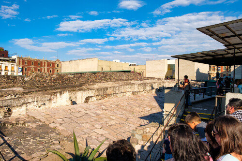 Templo Mayor, one of the main temples of the Aztecs in their capital of Tenochtitlan.